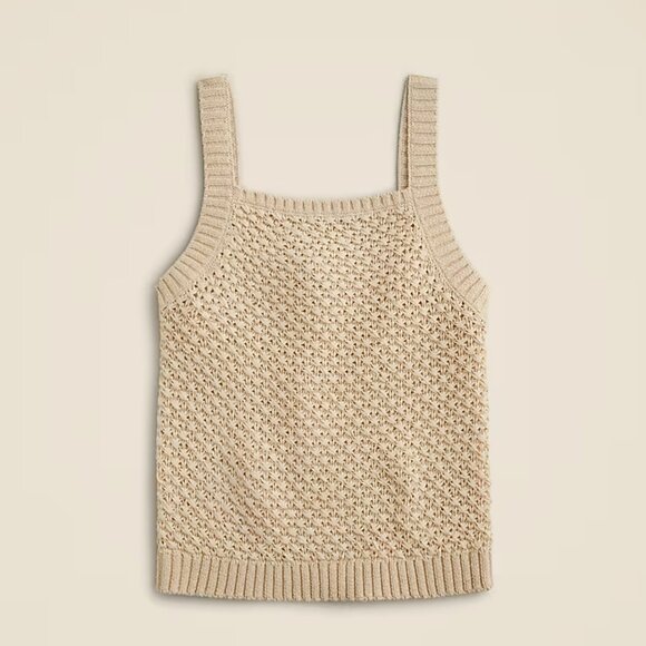 J. Crew Basket-stitch Sweater Tank - Picture 2 of 7